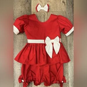 Handmade casual wear for infant pageant. Absolutely precious!